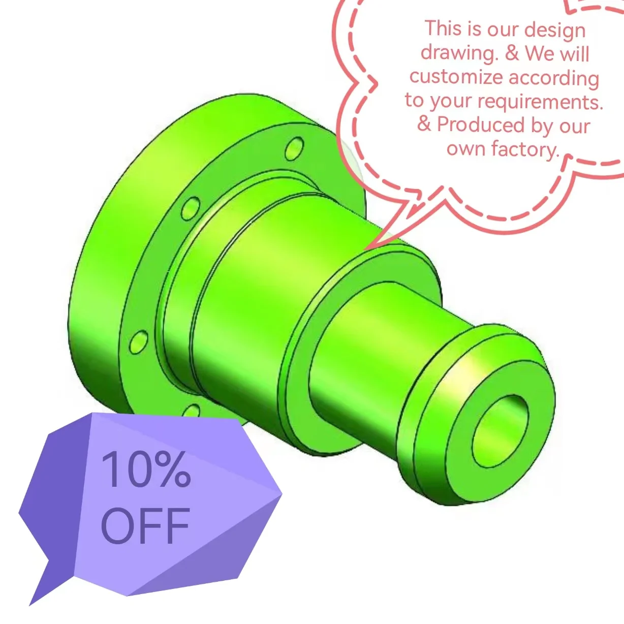 CNC Non-standard equipment manufacturing brake hydraulic cylinder