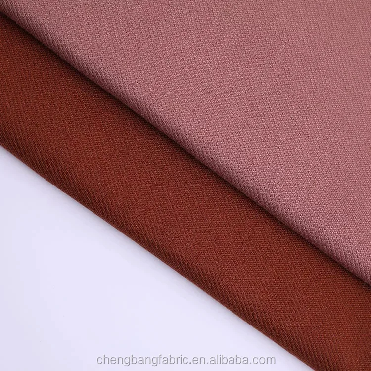 30s Rayon Nylon Spandex One Side Brushed Ponte de Roma Tricot Twill Fabric from Factory Supplier