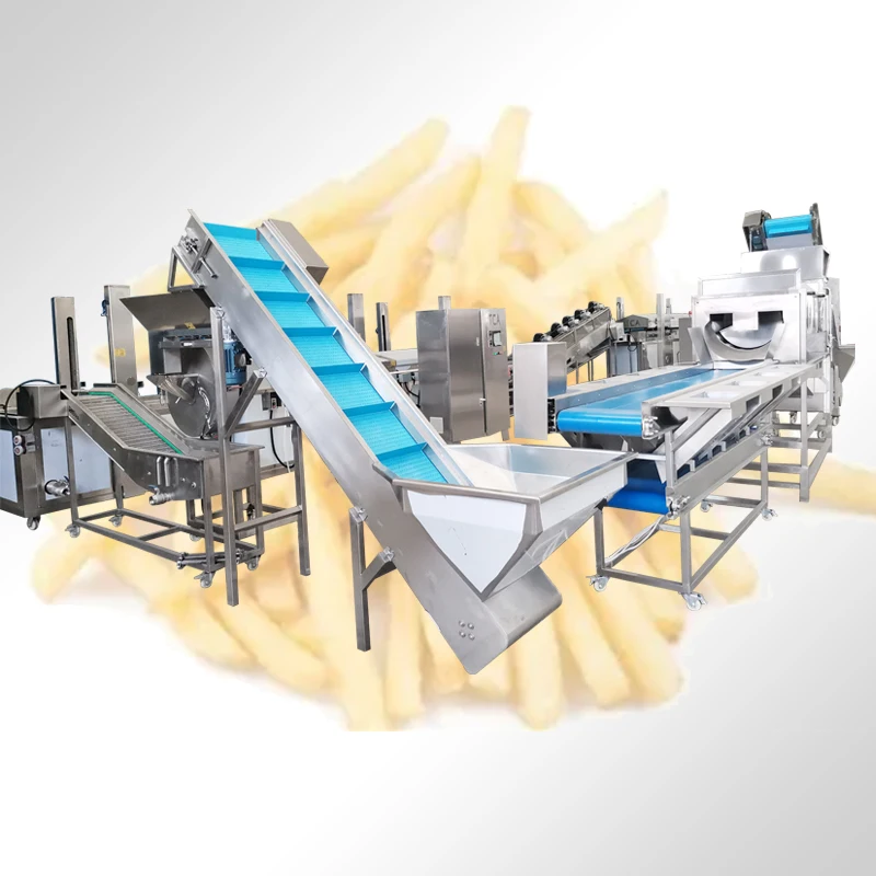 TCA  100-5000kg/hour Fully Automatic frozen potato chips making machine frozen french fries production line making machine