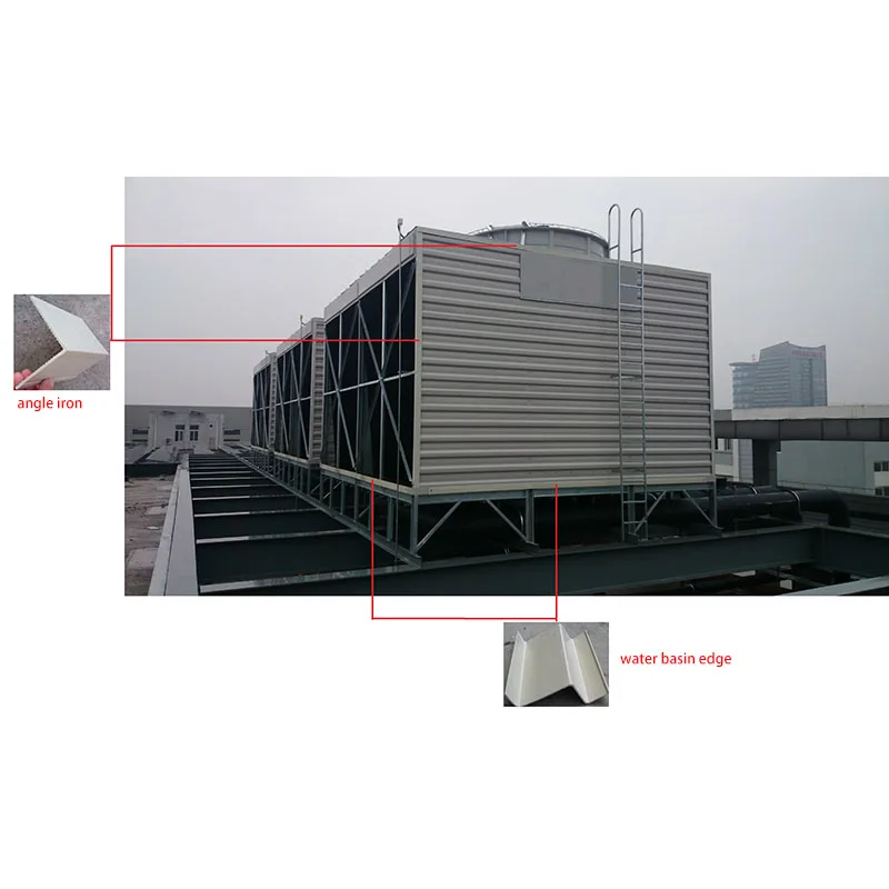 FRP  water basin edge of Ventilation engineering or FRP cooling tower Resistance to high temperature oxidation