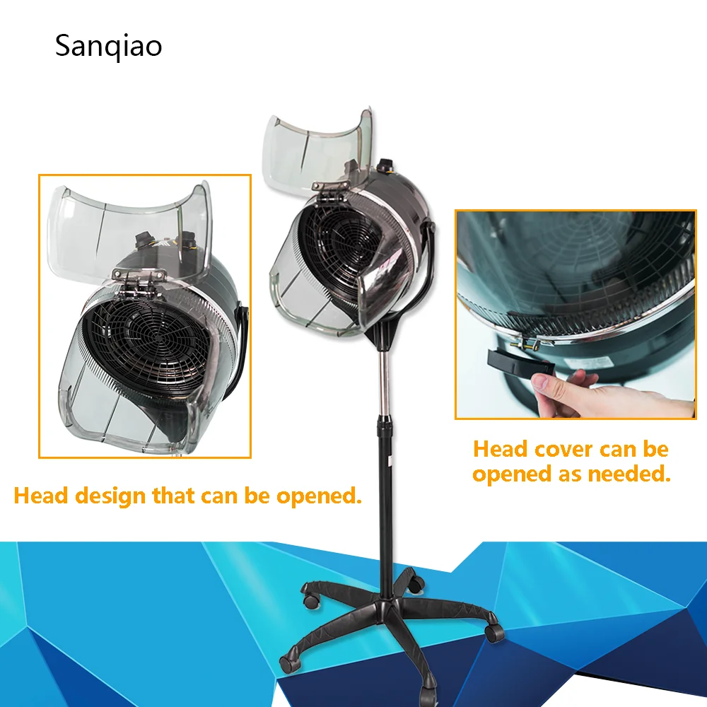 
Concise Home Stand Hairdresser Ues Professional Hair Dryer Hood Portable Standing Salon Hair Dryer 