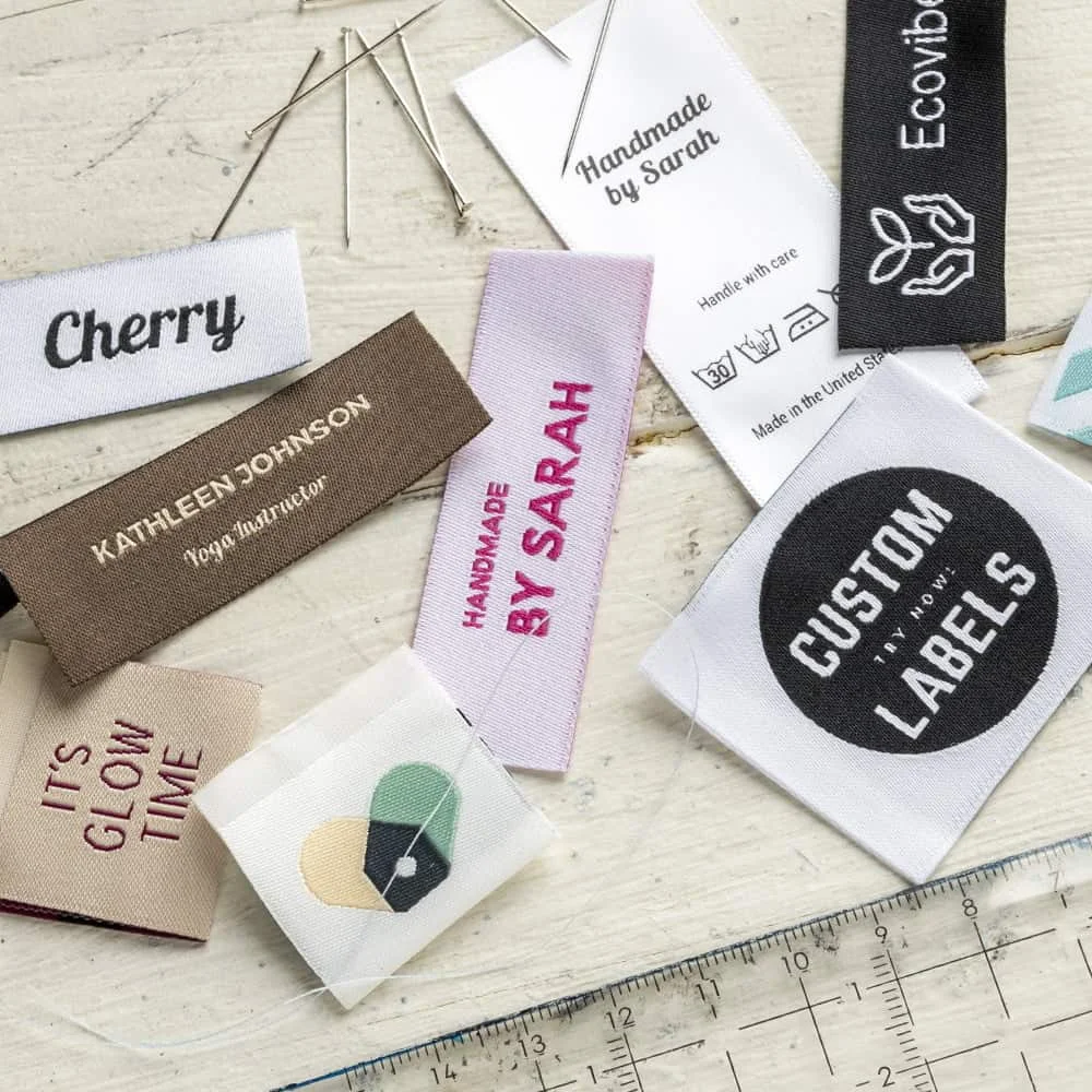 Quick Customized Clothing Clothing T-Shirt Collar Label Label Printed Logo Sticker for Garment Embroidery Label