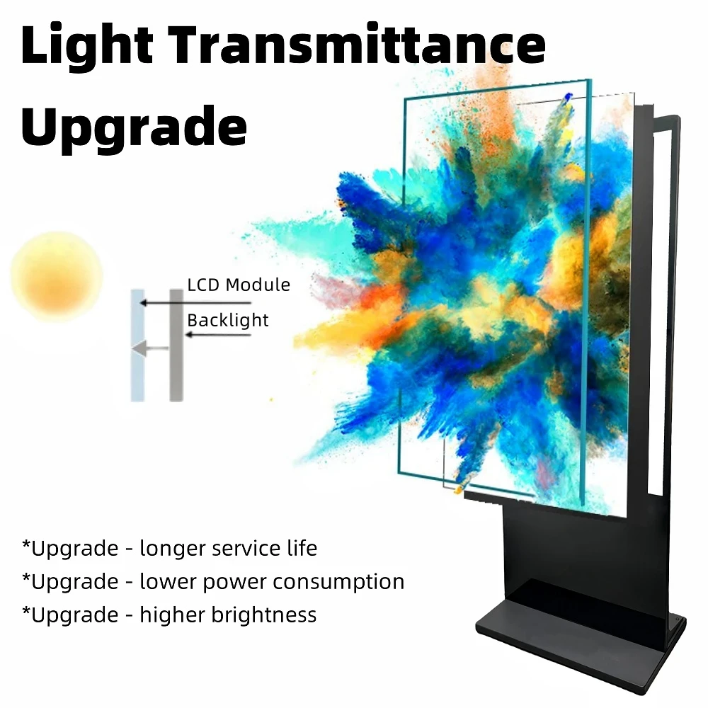 43 inch ultra thin internet kiosk price standee cms software interactive lcd advertising digital signage touch screen display