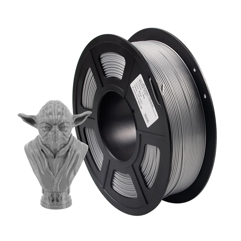 Имеет большую прочность и выдерживает высокое качество isanmate pla + серебряные нити 1,75 мм 1 кг нити pla + 3d волоконного принтера