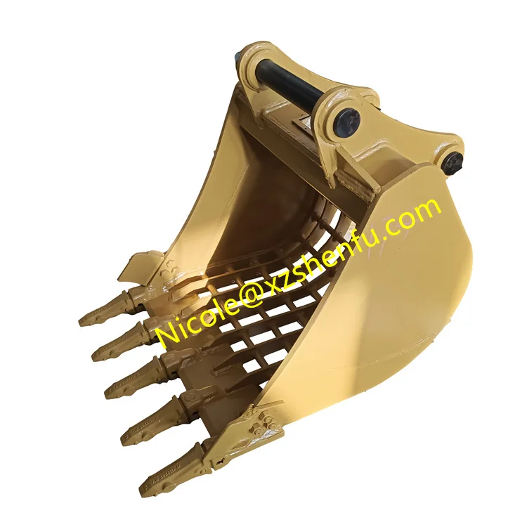 Excavator Attachment Skeleton Bucket,Sift Rock Bucket Construction Machinery Parts