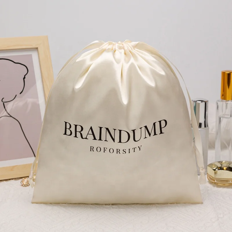 Wholesale Eco-Friendly Soft Products Packaging Stain Bags Custom Logo Jewelry Gift Drawstring Dust Cosmetic Bag