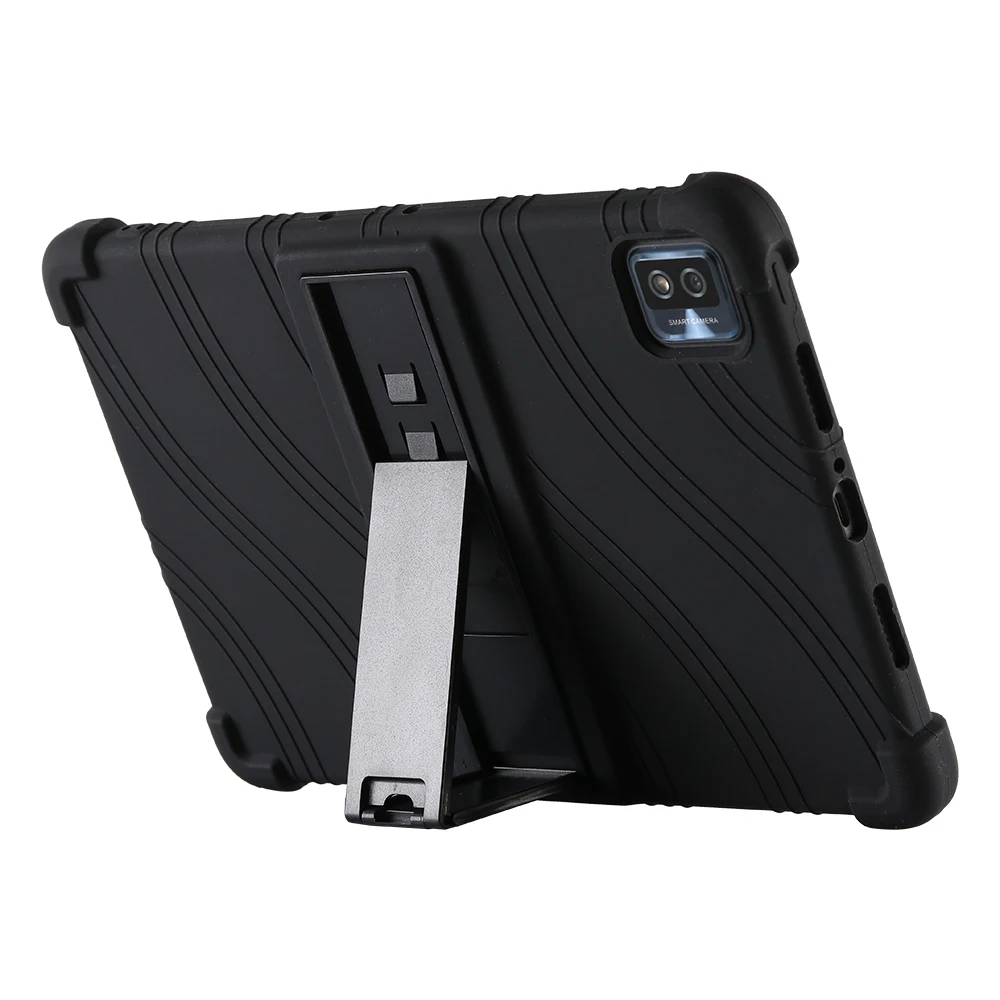 Tablet Silica Gel Armor Case For TCL Tab 10s 9081 10.1 Max 10.36 10L 8491X Tab10 9183G Back Anti Knock Soft Bracket Cover Cases