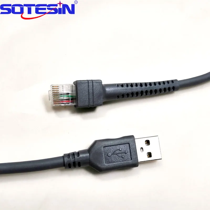  Новый 2021 2 м usb male a для rj45 кабеля кассовый pos аппарат кабель cba-u01-s07zar Символ ls2208 ls4208 Сканер