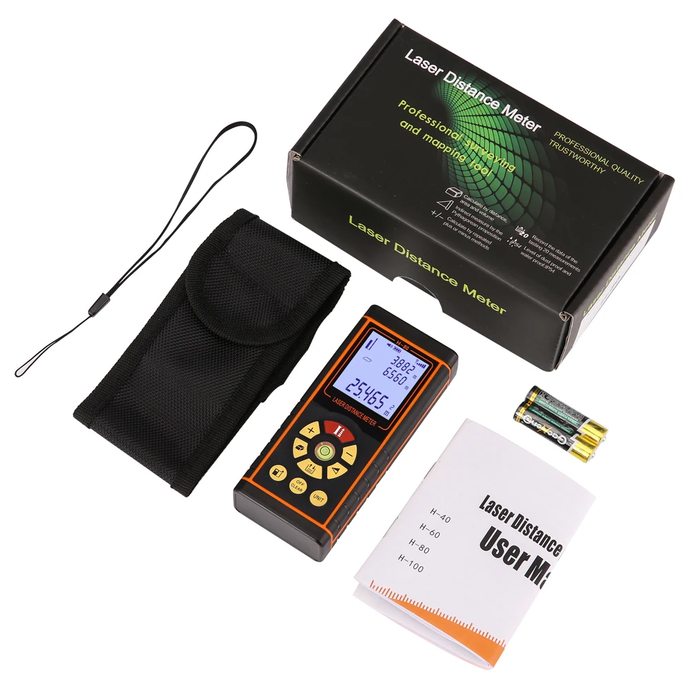 Hot sales Sndway 60m handheld laser distance meter digital precision laser distance meter prices laser meter
