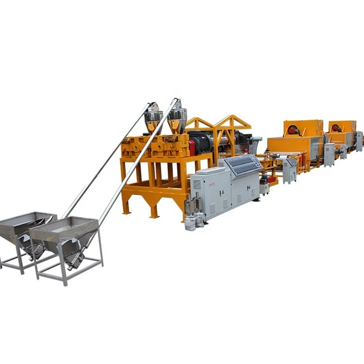 Grid hollow net backing foam back pvc coil mat making machine