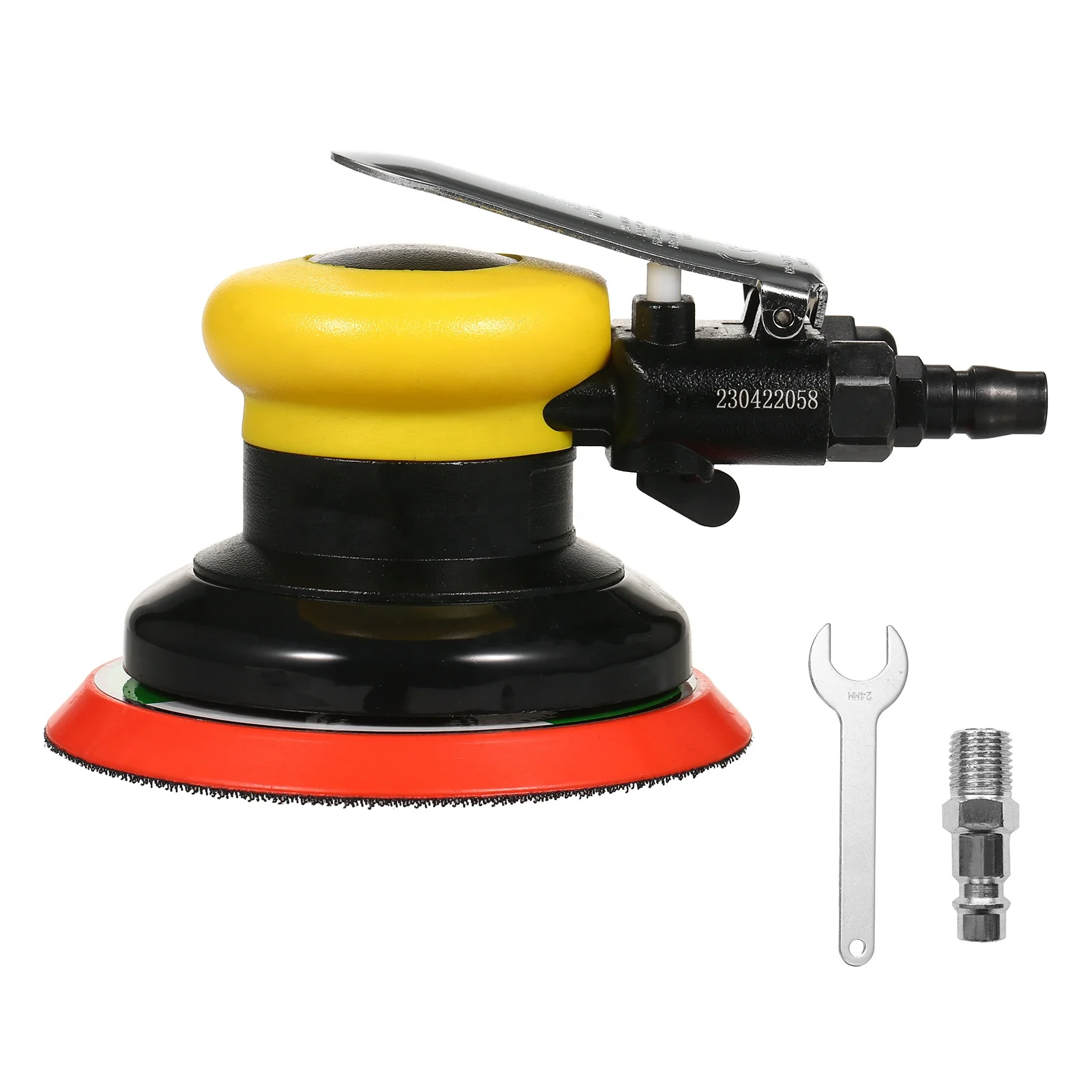 Air Random Orbital Sander 5' Vacuum Air Sander Non-vacuum Pneumatic Sandpaper Polished Grinding Machine Pneumatic Sander