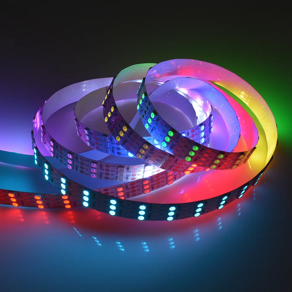Dream Color Smart Digital Led Strip Light Anti-static Bag 90ledoutdoorsable Led Strip 3 Row Luces Rgb 80 Tira Led 100 Led 50000