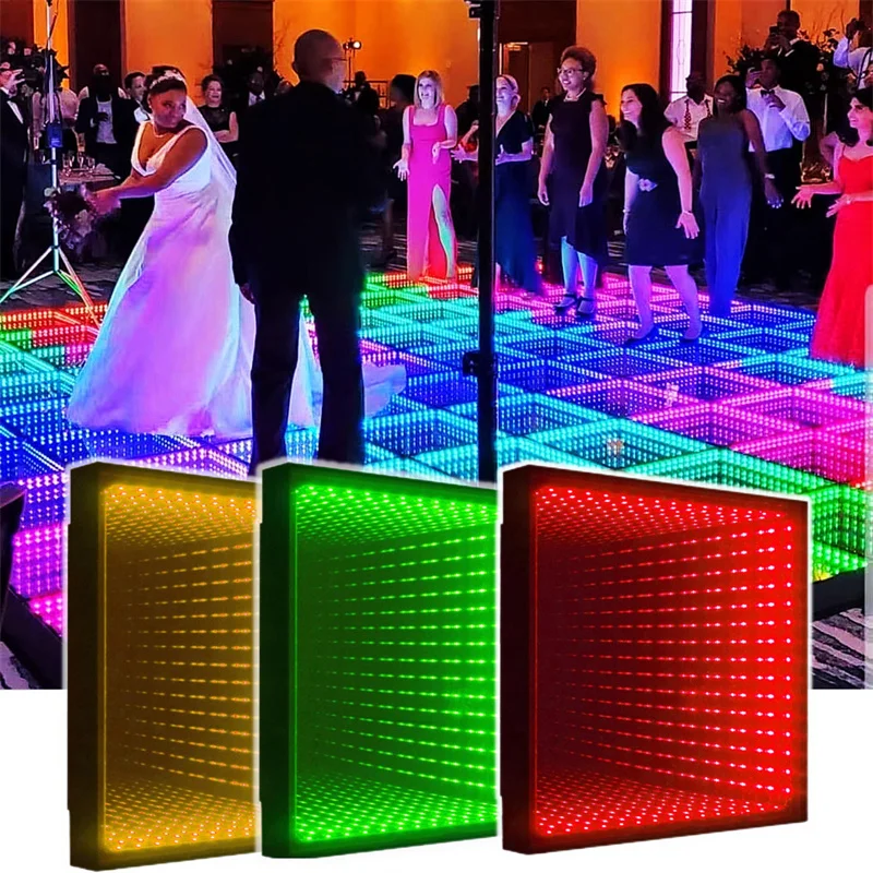 Led Dance Floor Magnetic Wedding Party Eventos Fiestas 3D Infinity Mirror Led Portable Dance Floor