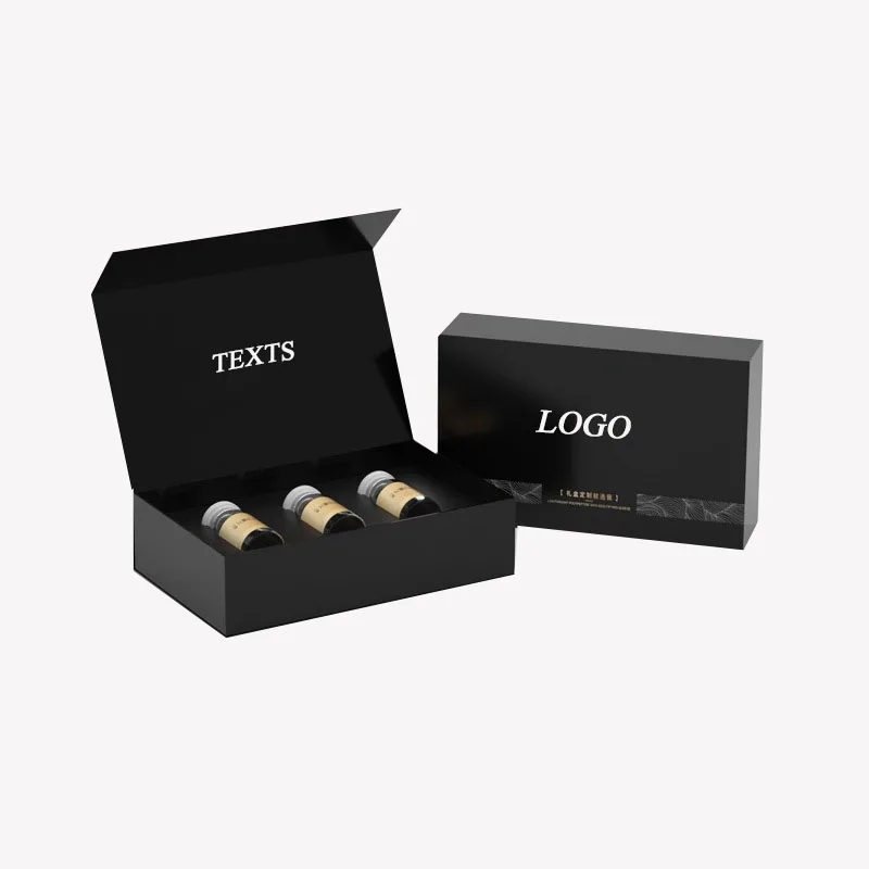 Wholesale Tea Gift set Packaging Coffee Cup Scented Candle Honey Magnetic Flip Open Gift Box with Logo