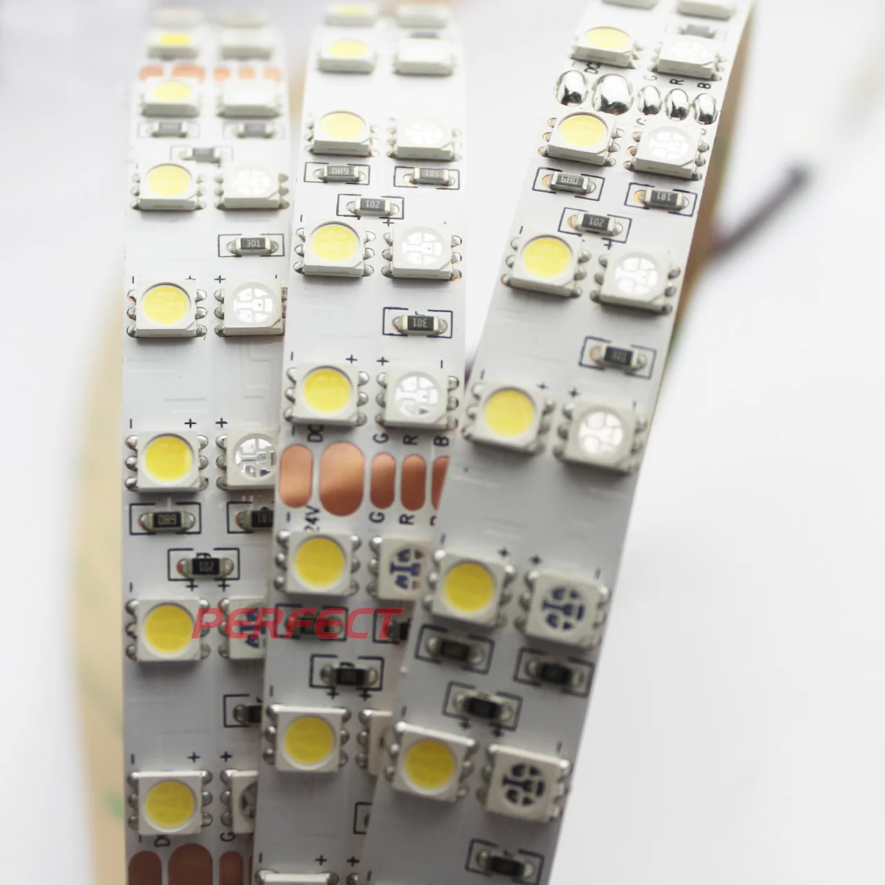 Flexible SMD 5050 RGB+W LED Light Strips 144led/meter DC 24V double rows led strip light