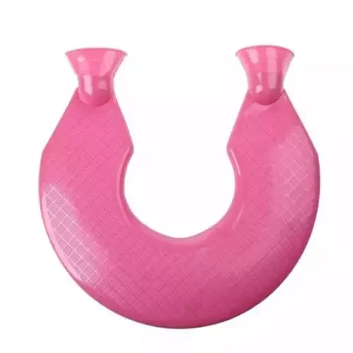 Customized logo high quality u-shaped pvc hot water bottles directly produced by factory