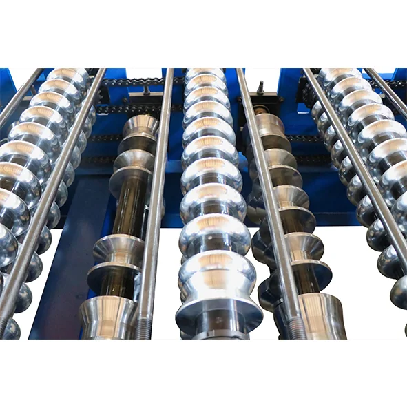 Double-layer tile roller forming ironmaking metal roof panel mold machine