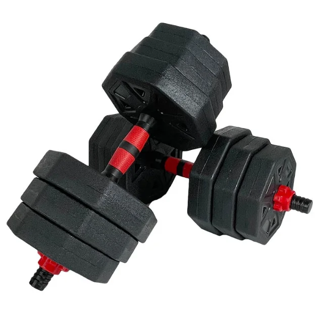 gym fitness 30kg cement dumbbell adjustable cement dumbbell