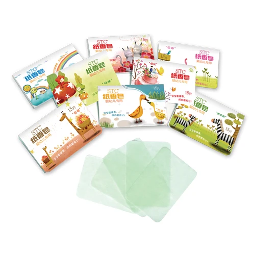
Portable mini moisturizing soap tissue paper soluble disinfectant hand paper soap 