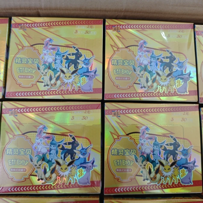 Hot Selling Pokemoned Boxes Anime Carton Crad Pokemoned Mika Eif baby Kids Pocket Monster Boys Pokemoned Collected Card