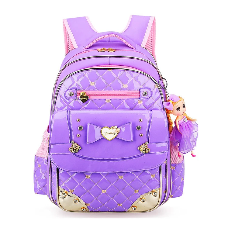 2023 New Fashion Waterproof Backpack Large Capacity Girl Student Schoolbag children leather backpack