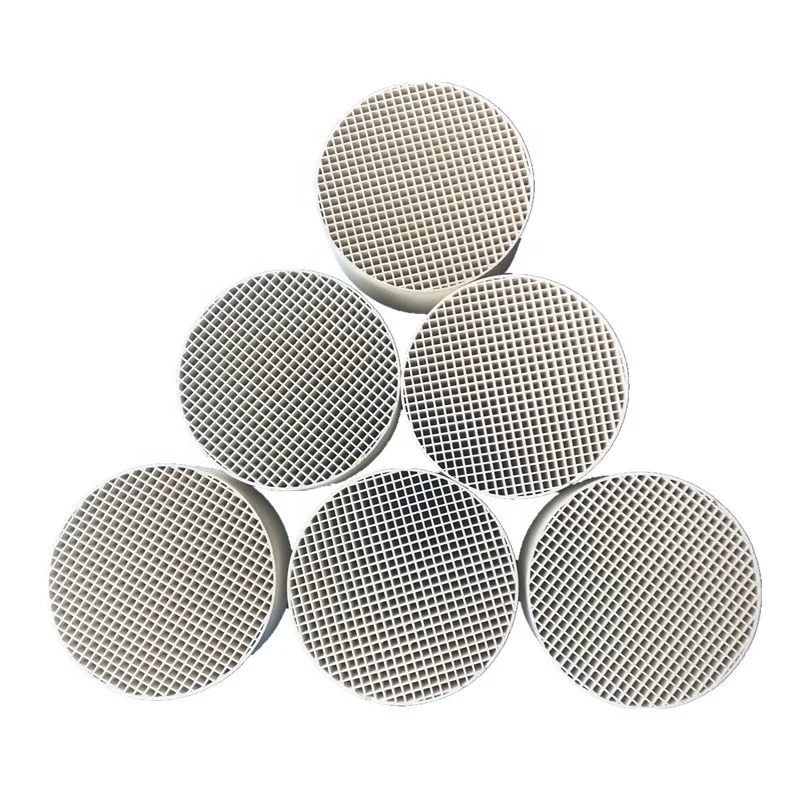 100mm 200cpsi Alumina Cordierite Honeycomb ceramic Substrate Catalyst