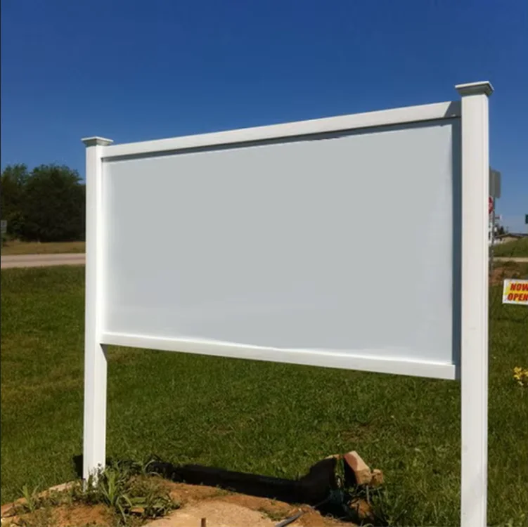 Белая пластиковая виниловая вывеска для недвижимости антиуф фермерского забора и ворот обработанная под давлением натурального дерева