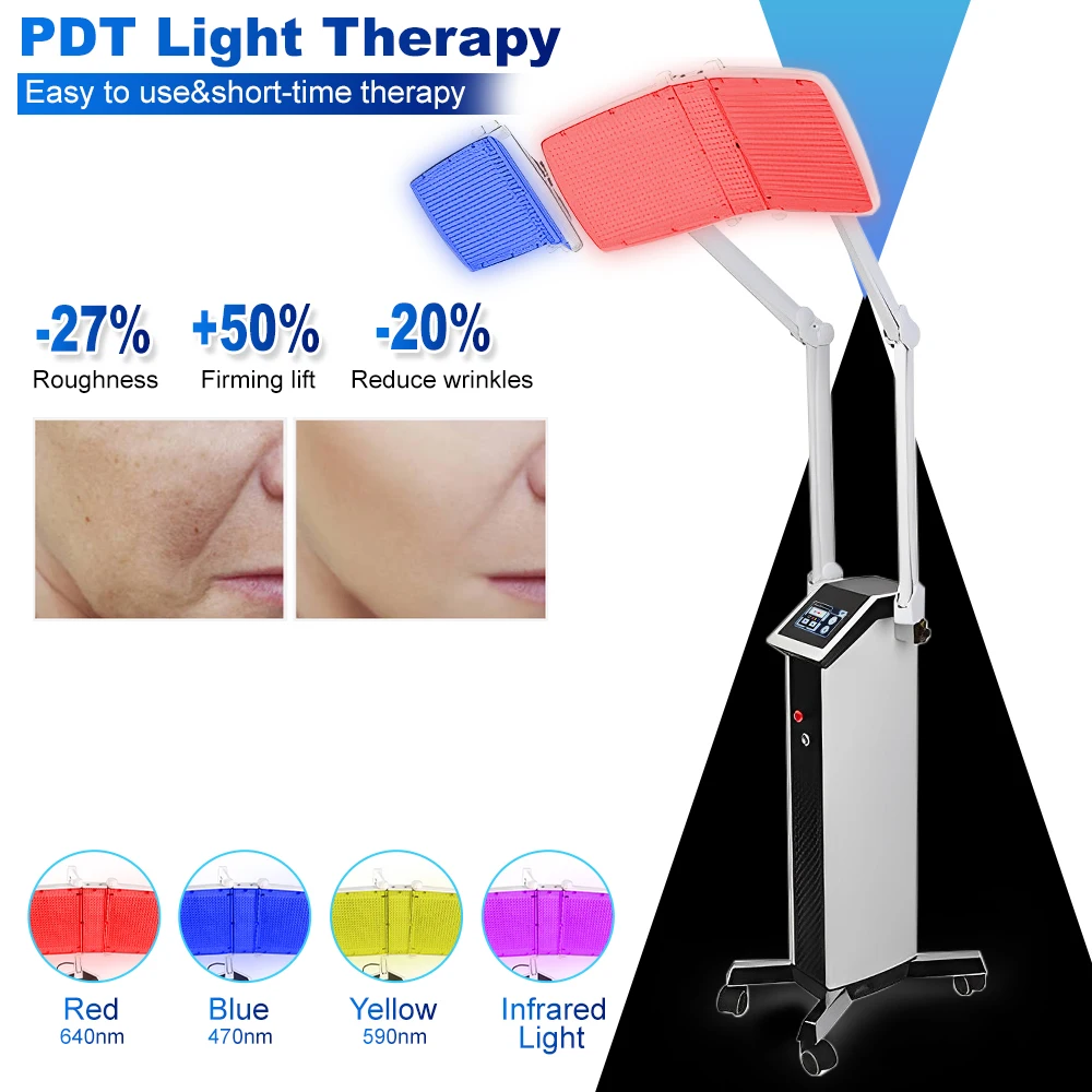 skin treatment full body powerful pdt 4 color light therapy beauty salon led facial therapy pdt infrared device