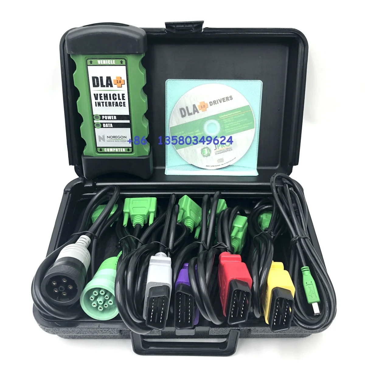 for Noregon JPRO Diesel Heavy Duty Truck Scanner Noregon DLA + 2.0 Adapter with JPRO Commercial Diagnostics