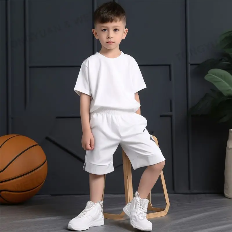 Basketball Sport Suit Kids Casual Track Suit For Children 2 Pieces Set Boys Clothing Sets
