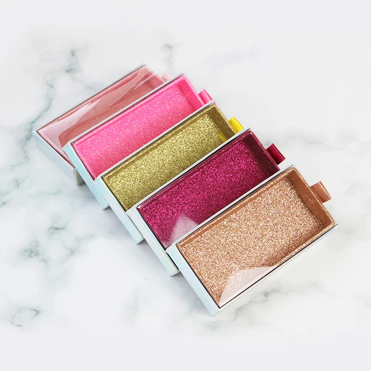 Make your own eyelash box holographic paper slide drawer Eyelash Box 3D/5D/6D Mink eyelash box