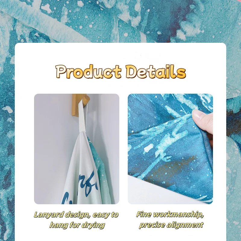 Heenlong Hot Sale Super Absorbent MIcrofiber Adults Surf Poncho 110cm*80cm Summer Towel Hoodies with Zipper for Beach Vacation