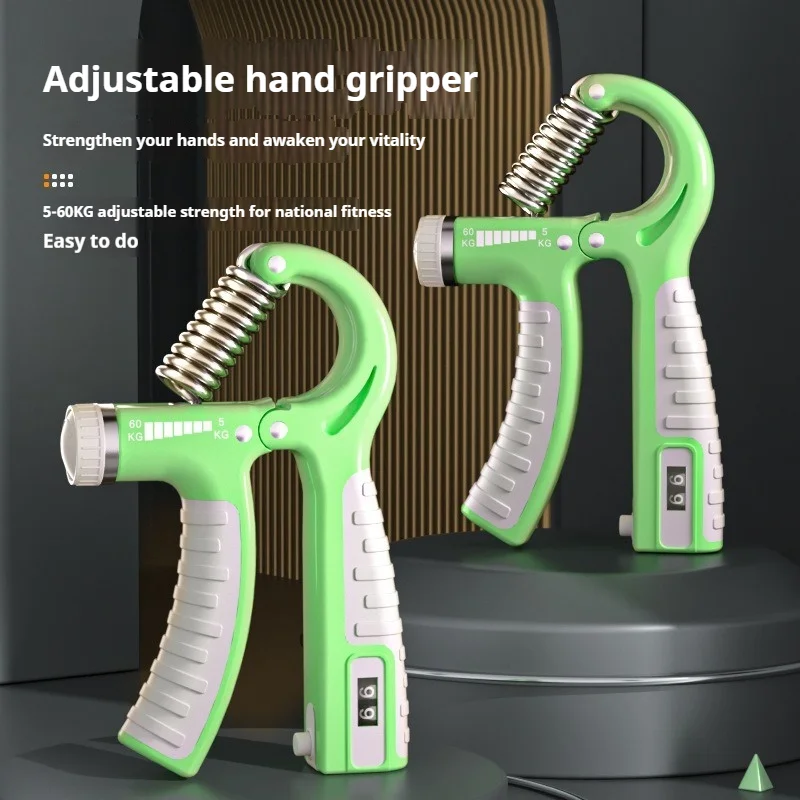 2024 Hand Grip Strengthener with Counter Adjustable Resistance Forearm Trainer Grip