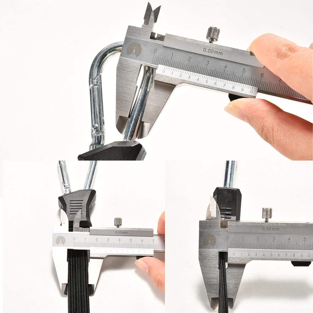 OEM High Quality Heavy Duty Flat 17mm Wide Stretch Bungee Cord with Carabiner Hooks