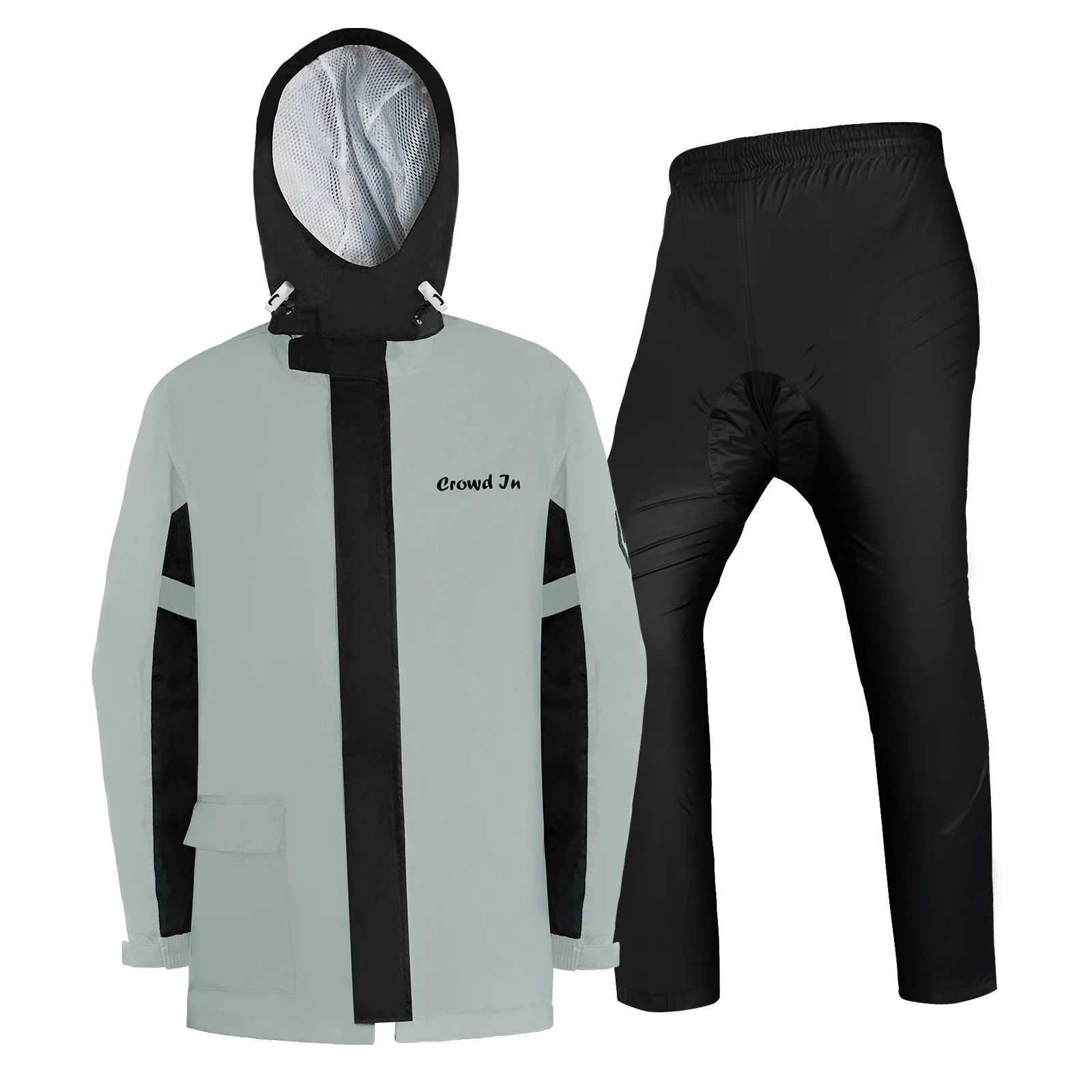 Rain Jacket And Pant PU 100% Waterproof Ropa Impermeable Moto Motorcycle Raincoat For Men