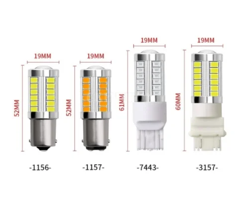  UNJOYLIOD LED 33SMD P21W BA15S 1156 5730 автомобильные парковочные задние лампы Автомобильные светодиодные фонари заднего хода сигнальный сигнал