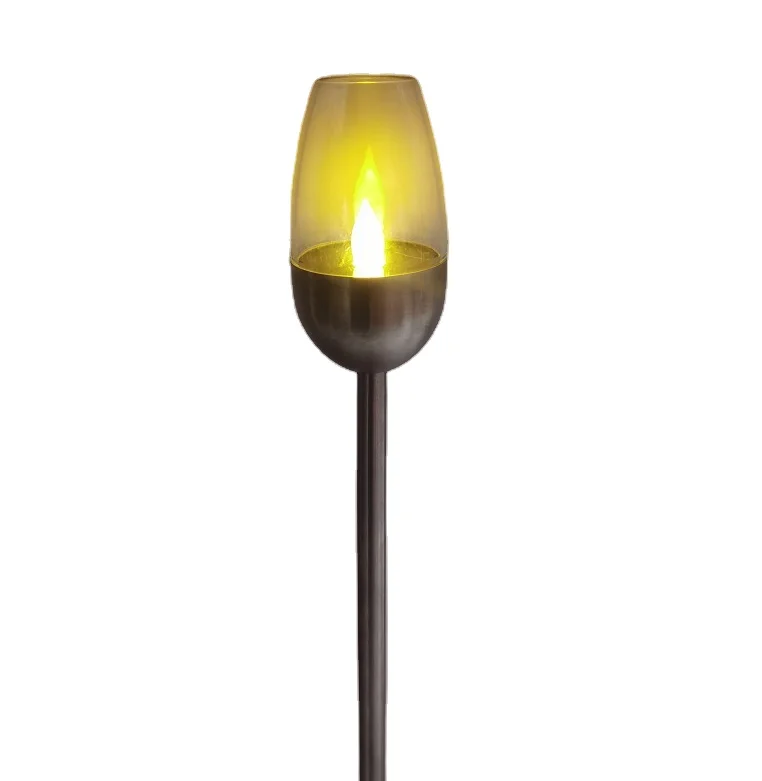 IP65 Waterproof Flickering Dancing Fake Fire Flame Torches Lamp Outdoor Led Solar Spark Flame Garden Night Light For Garden