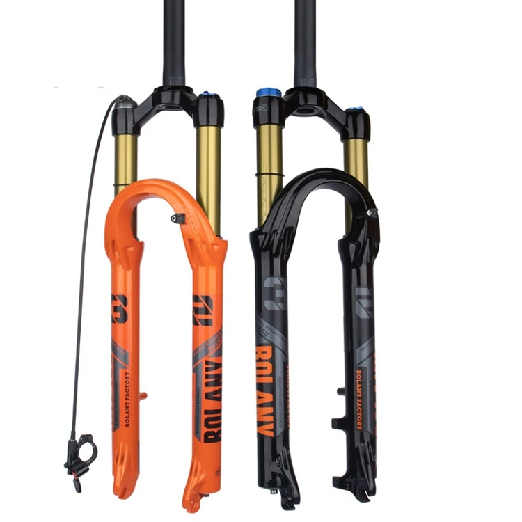 New Bicycle Air Fork 26/27.5 /29er MTB Mountain Bike Suspension Fork Mountain Mtb Bike Fork 120mm Travel axle 9*100mm