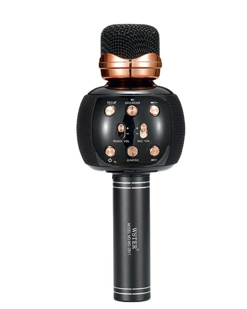 Wireless Kids Karaoke Microphone With Speaker Ws2911 Portable Handheld Karaoke Player For Home Party Ktv Music Singing Wsters