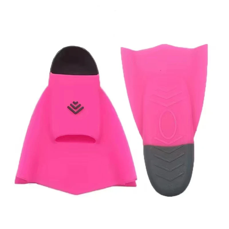 Befine high quality comfortable silicon full pocket heel short blade full size  training swim flippers swimming fins