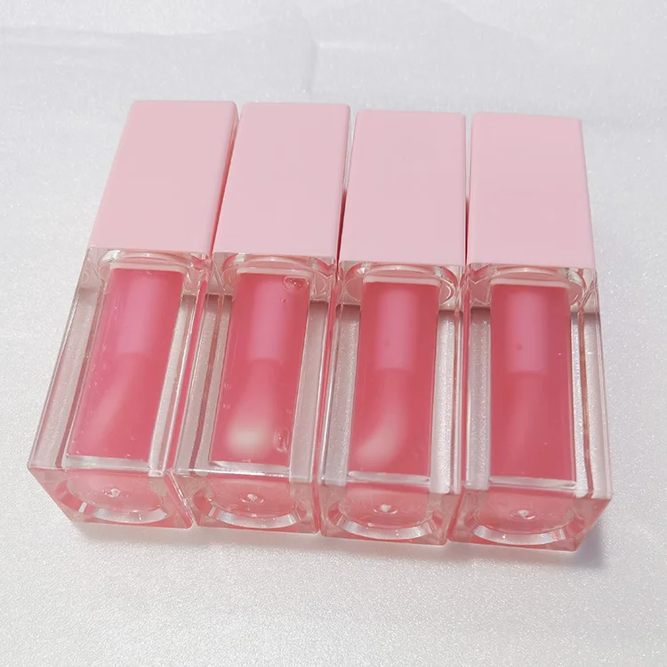 New Arrival  Transparent Plant Lip Oil Private Label Plumping Fruit Flavor Vegan Lip Oil Lipstick Liquid Lip Balm