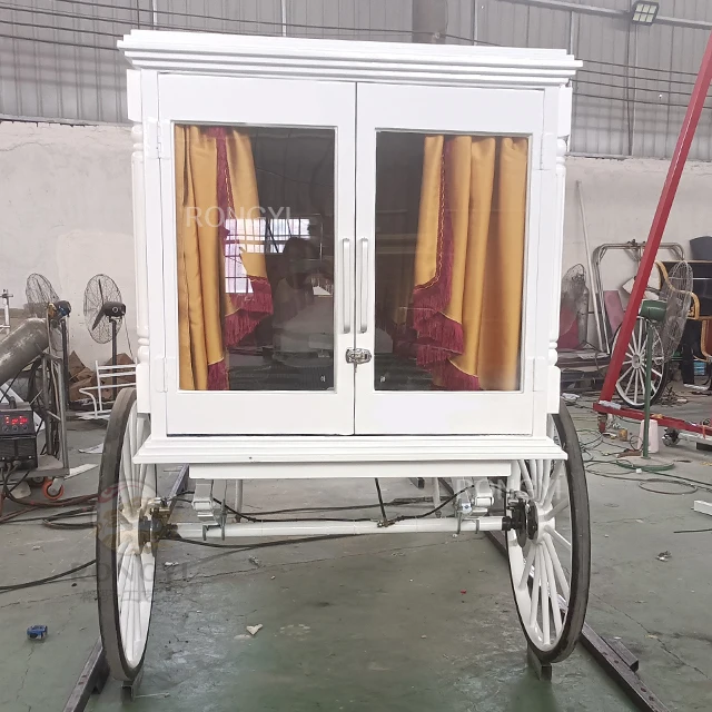 Customized funeral horse carriage/classic funeral supply/ A Horse-Drawn Carriage Hearse