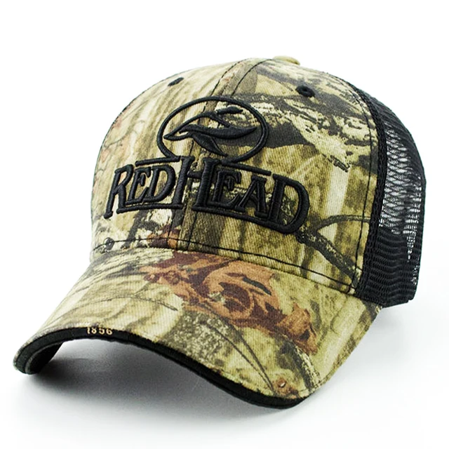 Custom summer embroidery logo hiking camo Sports cap 6 panel patch camp dad hats mesh Baseball Hat outdoor camouflage Cap