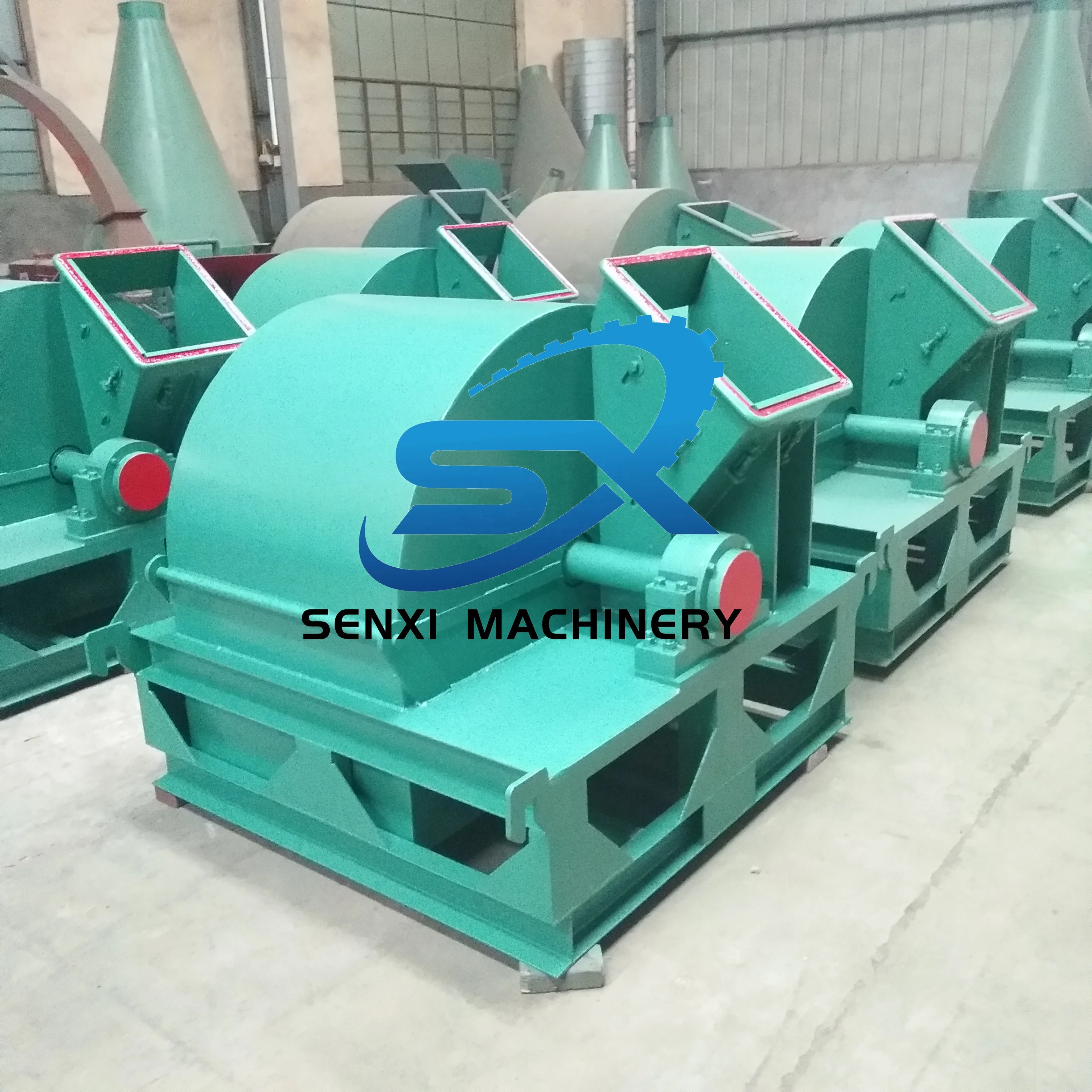 Electrical Branch Wood Chipper Crusher Horizontal Grinder Wood Crusher into Sawdust Wood Hammer Crusher