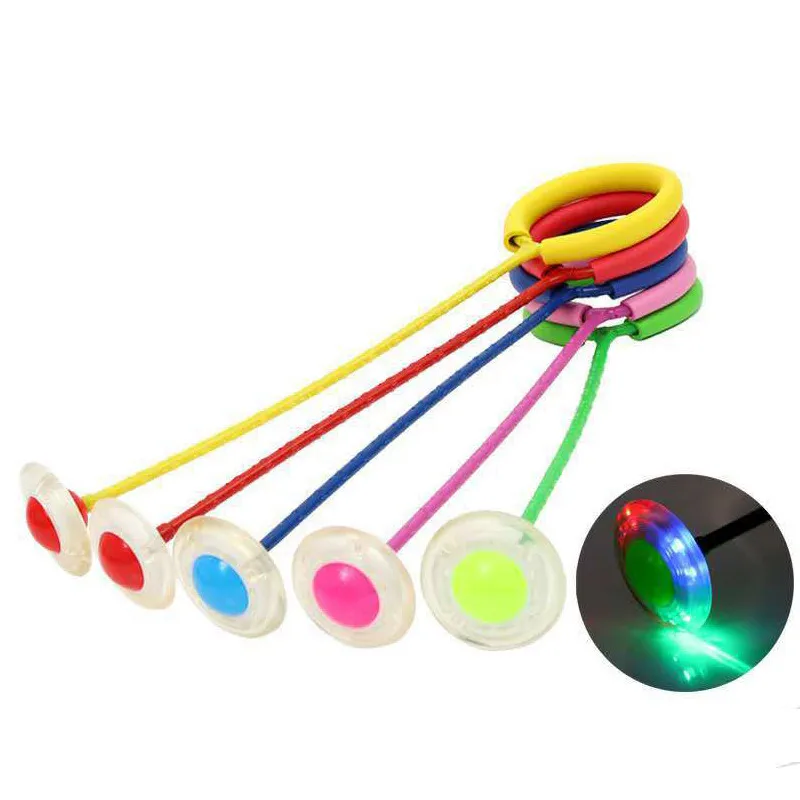 Flash Jumping Rope Ball Kids Outdoor Fun Sports Toy Children Jumping Force Reaction Training Swing Ball Child-parent Games