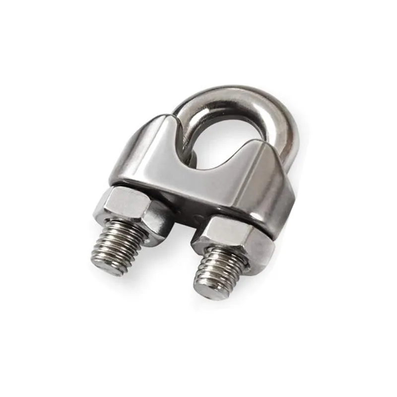 China Factory Stainless Steel Wire Rope Clips DIN741 Hardware Fittings Wire Rope Clamp U-Clamp