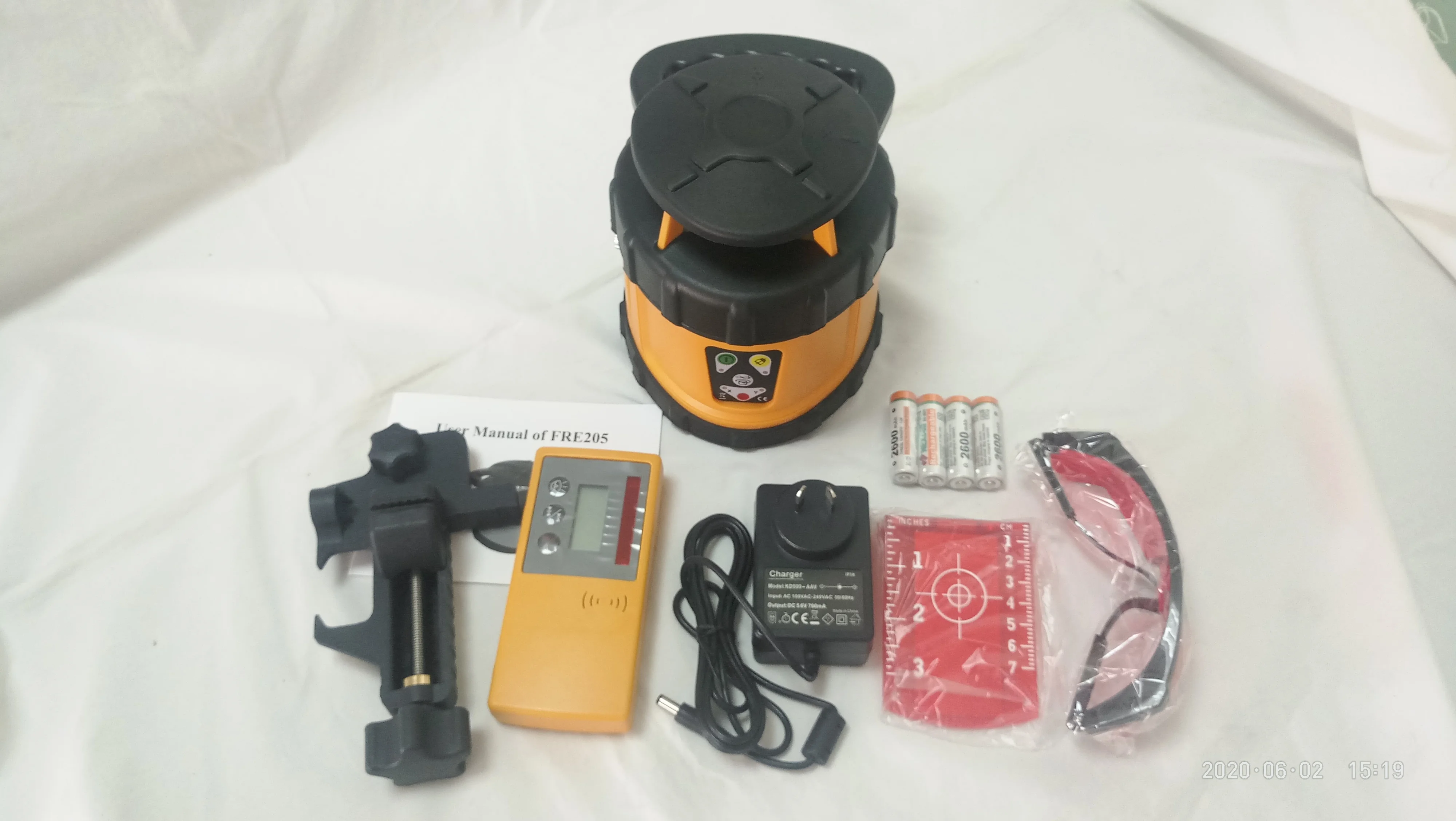 Self-leveling rotation laser level FRE205