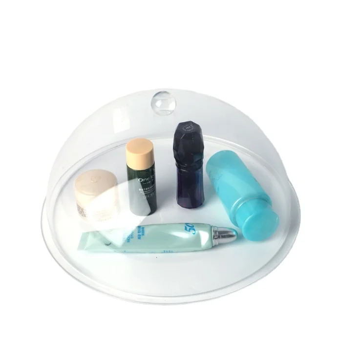 Manufacturer of custom transparent acrylic hemisphere cover product items foods dustproof cover hollow hemisphere