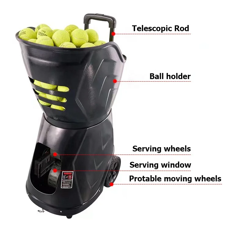 Hot Sale Tennis Lovers Training Equipment Tennis Ball Throwing Machine APP Control