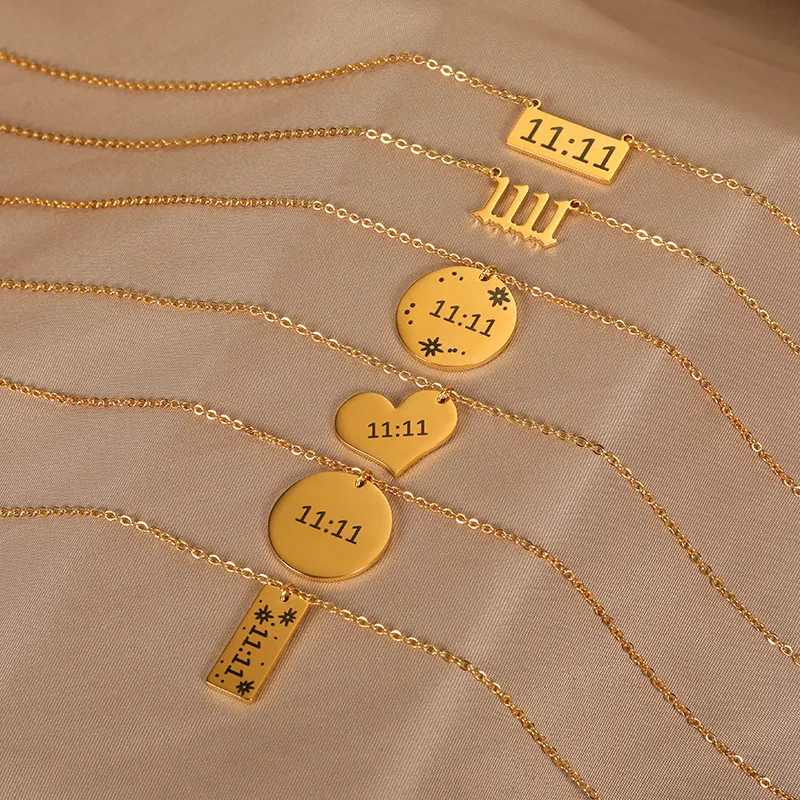 LOYALTY Wholesale stainless steel 18K Gold Plated Custom Logo Disc Round Coin Blank Necklace Pendant